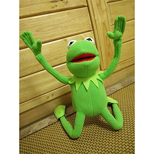 Betory 40cm Felpa Kermit Frog, muñeca de Las Ranas de Barrio Sésamo, Juguetes de Peluche The Muppet Show, muñeco de Peluche de cumpleaños de Navidad para niños