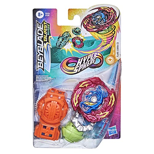 Beyblade Burst Rise Hypersphere Flare Cobra C5 Starter Pack – Stamina Type Battle Game Top y Launcher, Juguetes a Partir de 8 años (Hasbro Localization_B08P1ZFDHQ)