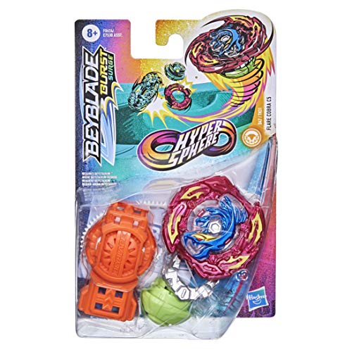 Beyblade Burst Rise Hypersphere Flare Cobra C5 Starter Pack – Stamina Type Battle Game Top y Launcher, Juguetes a Partir de 8 años (Hasbro Localization_B08P1ZFDHQ)