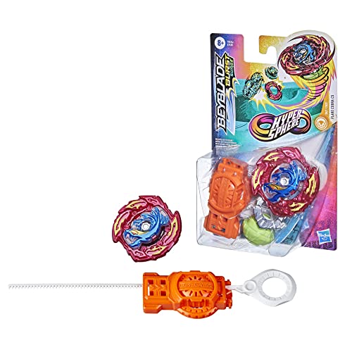 Beyblade Burst Rise Hypersphere Flare Cobra C5 Starter Pack – Stamina Type Battle Game Top y Launcher, Juguetes a Partir de 8 años (Hasbro Localization_B08P1ZFDHQ)