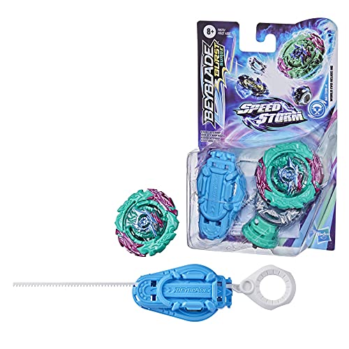 Beyblade Burst Surge Speedstorm - Kit Inicial - Top World EVO Helios H6 - Top de Batalla Tipo Ataque con Lanzador - Juguete para niños