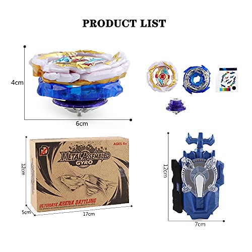 Beyblade Burst Turbo Set，Peonzas Juguetes Conjunto,Burst Turbo Launcher Set,Navidad Regalo, Regalo para Los Niños