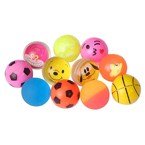 Beyond Dreams Conjunto de 24 Pelotas de Rebote | Aniversario de los niños | Regalo Festivo | Pelota de Goma | Bouncing Ball | Colores Brillantes | Adecuado para niños y niñas | Juguete de Regalo