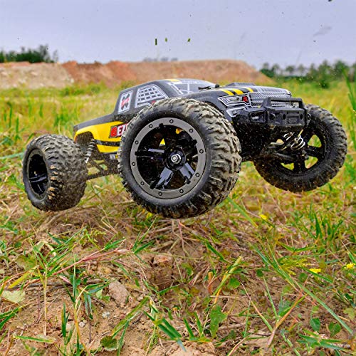 BEZGAR 1 Camión de Control Remoto, 4WD de Alta Velocidad 42 km / h Todo Terreno Juguete eléctrico Off Road RC Monster Vehicle Car Crawler con 2 baterías Recargables para niños y Adultos