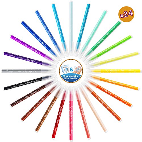 BIC Kids Colouring Set, Lápices de Colores y Rotuladores para Niños en Colores Variados y Vibrantes, Caja de 120 Unidades, Incluye Caja de Almacenamiento