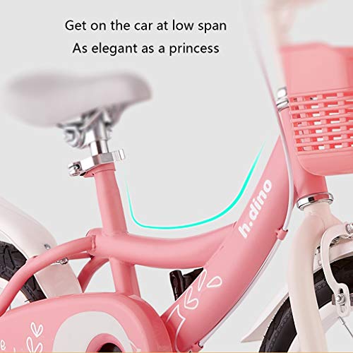 Bicicleta para niños Fantasy Princess Powder 14 Pulgadas / 16 Pulgadas Bicicleta de 3 a 7 años, Recomendada para Instalar, Ahorrar Tiempo y Esfuerzo