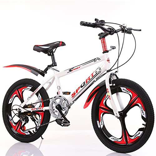 Bicicleta Para Niños Moda 7 Velocidades 18/20/22/24 Pulgadas, Bicicletas Campo Traviesa Velocidad Variable Para Niños, Niñas Y Adolescentes, Marco De Acero Al Carbono Y Ruedas Integradas,03,22"