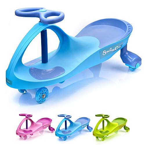 Bicicleta sin Pedales para Niños hasta 20 kg Ultraligera Mini Bici Bebés Infantil Andadores Bebé Equilibrio con Sillín First Bike (SWINGO Blue)