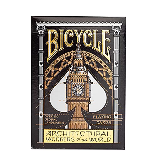 Bicycle Architectural Cartas Premium para coleccionistas. Naipes con diseños a Mano de monumentos arquitectónicos. Baraja de tamaño Poker Standar 62 x 88 mm (1044948)