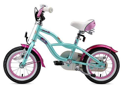 BIKESTAR Bicicleta Infantil para niños y niñas a Partir de 3 años | Bici 12 Pulgadas con Frenos | 12" Edición Cruiser Turquoise