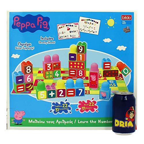 Bildo 8110 Peppa Pig Bloques con números, Multicolor