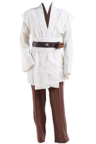 Bilicos OBI WAN Kenobi Tunic Outfit Traje de Cosplay Disfraz Hombres Caballeros XXL