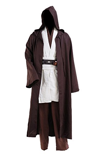 Bilicos OBI WAN Kenobi Tunic Outfit Traje de Cosplay Disfraz Hombres Caballeros XXL