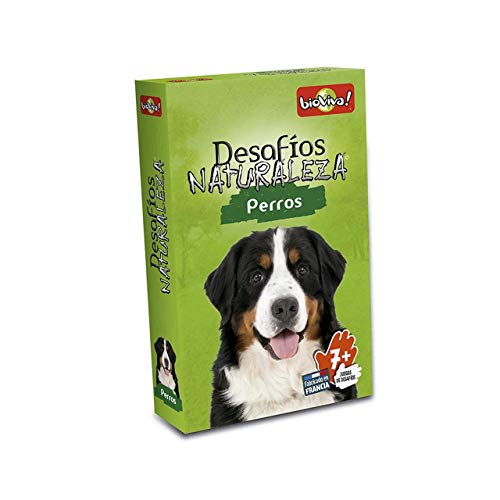 Bioviva- Desafios Naturaleza: Perros - Juego de cartas - Español (DES12ES) , color/modelo surtido