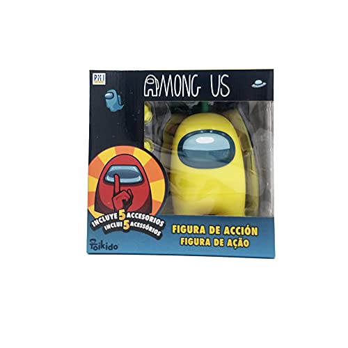 Bizak Among Us - Mega Figura Pack 1 en Caja Amarillo (64116500)