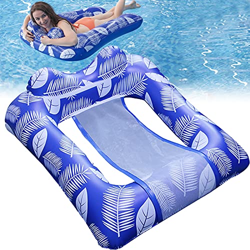 Bkpaweero Flotadores Piscina,Colchoneta Hinchable de la Piscina , Flotador de Malla Tumbona,Hinchables Juguete para Adultos Niños de Agua Fiesta Playa Lago Natación