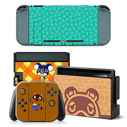 BLOUR Vinilo Adhesivo de Piel Animal Crossing para Nintendo Switch Pegatina Piel NS Consola y Controladores Joy-con Pegatinas de nuevos horizontes