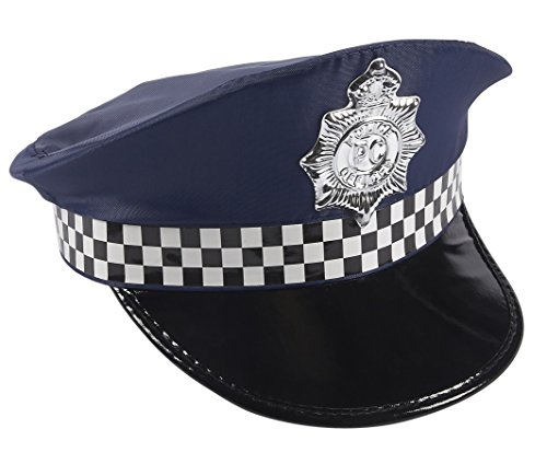 Blue Panda Uniforme de la policía para niños - 14-Piece rol de Vestuario Oficial de policía Juego Kit con Sombrero, Teatro de Colegio para niños y niñas