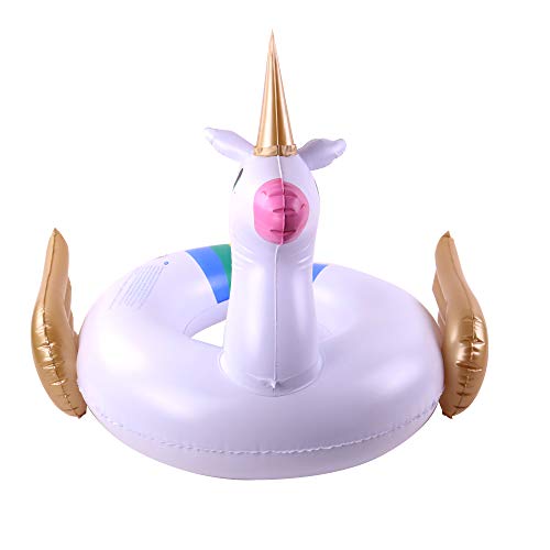 Blue Sky Blanco Blue – Flotador de Unicornio Hinchable y apilable 069332 – 50 cm x 60 cm – Juego de Aire Libre a Partir de 3 años