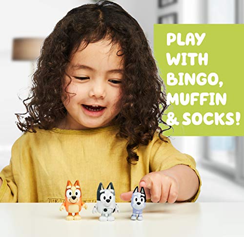 Bluey Primos: Bingo, Muffin & Socks Figuras (13040)