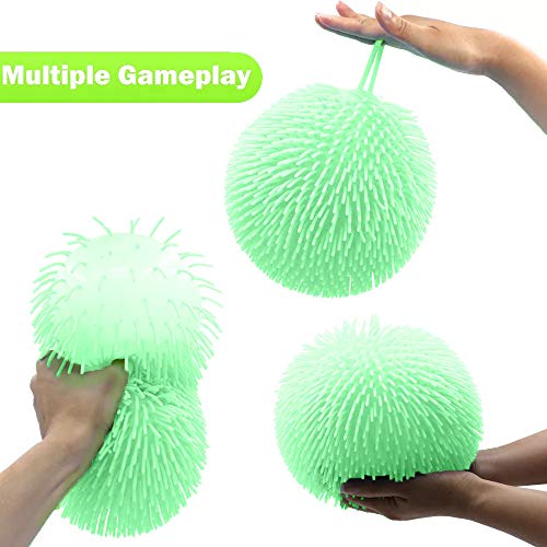 Bola gigante Jiggly – Bola de estrés para niños – Bola gigante para niños 3+ – Aplastar y aplastar la pelota juguetes sensoriales y juguetes sensoriales gigantes para niños (verde)