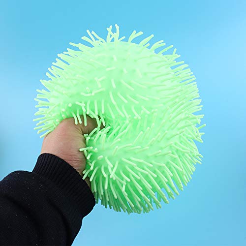 Bola gigante Jiggly – Bola de estrés para niños – Bola gigante para niños 3+ – Aplastar y aplastar la pelota juguetes sensoriales y juguetes sensoriales gigantes para niños (verde)