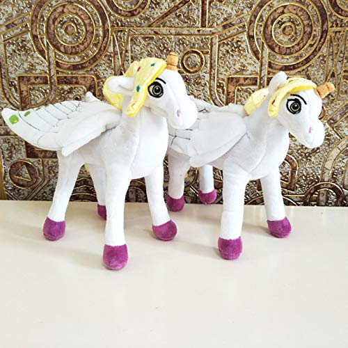 BOLAFYNIA Juguete de Peluche para niños MIA y yo Unicornio Caballo Doblar Amable muñeca bebé niños Juguete de Peluche para Regalo de cumpleaños de Navidad 25 cm Postura de pie