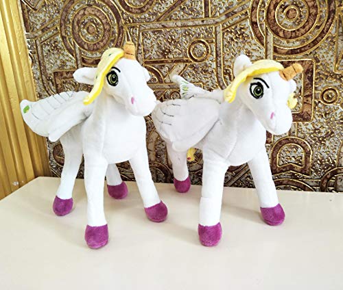 BOLAFYNIA Juguete de Peluche para niños MIA y yo Unicornio Caballo Doblar Amable muñeca bebé niños Juguete de Peluche para Regalo de cumpleaños de Navidad 25 cm Postura de pie