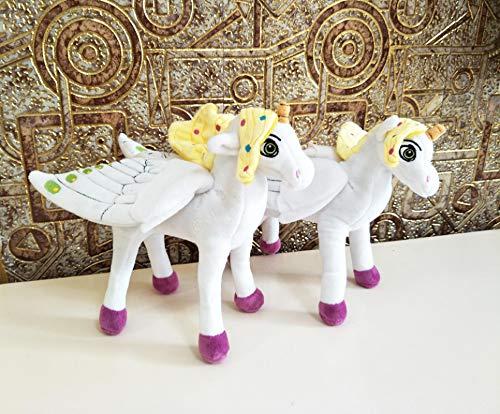 BOLAFYNIA Juguete de Peluche para niños MIA y yo Unicornio Caballo Doblar Amable muñeca bebé niños Juguete de Peluche para Regalo de cumpleaños de Navidad 25 cm Postura de pie