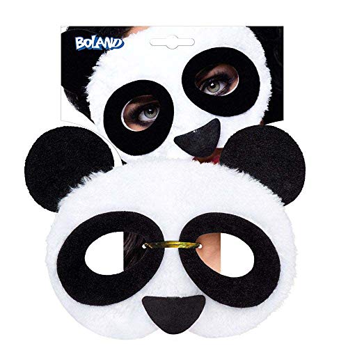 Boland 56721 Máscara Panda de Peluche, Disfraz, One Size