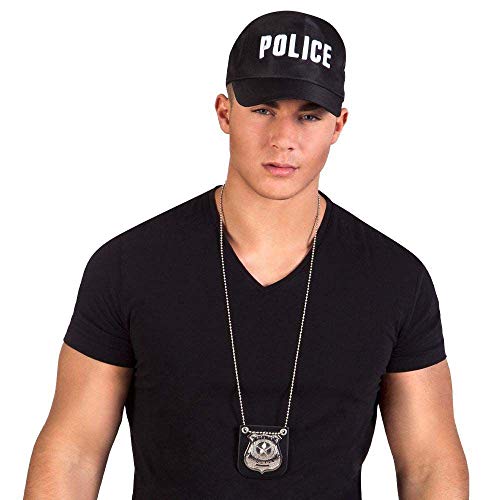 Boland-BOL64333 Collar de la Insignia de Policía, Multicolor, One Size (Ciao SRL BOL64333)