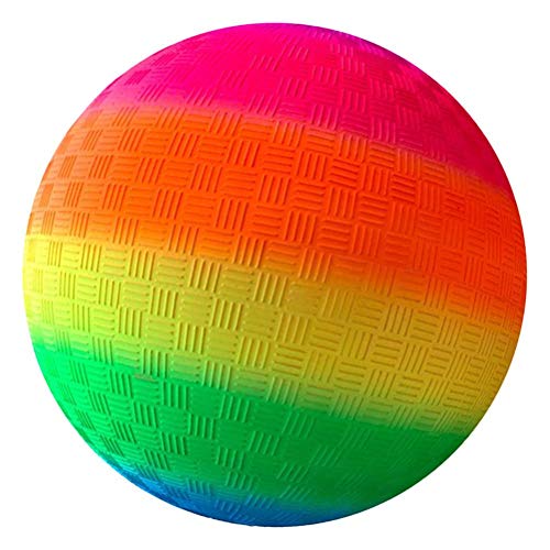 Bolas de patio de recreo Rainbow 20.5 cm suave PVC para niños y adultos, bolas de kickball, Dodgeball fuera de juego juguetes Dodge Ball para patio trasero, parque y playa