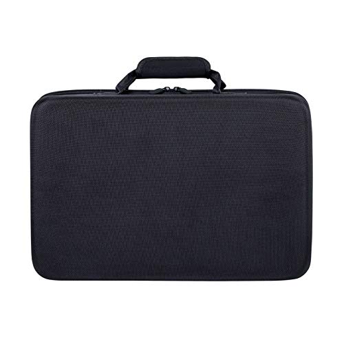 Bolsa de almacenamiento portátil rígida para la consola PS5, caja de transporte de viajes de gran capacidad impermeable para el controlador Monitor auricular juego de juegos y accesorios,Negro