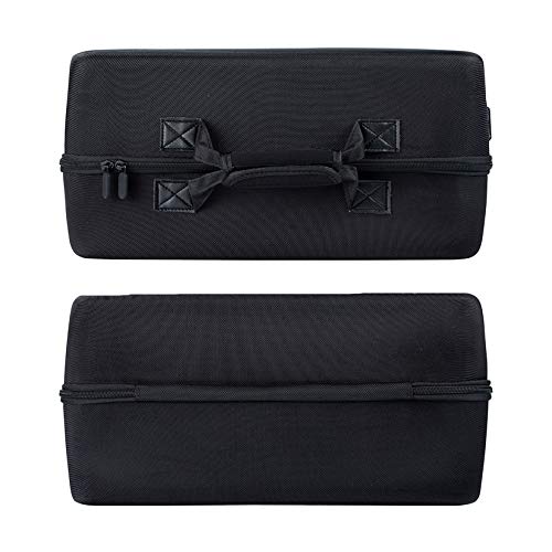 Bolsa de almacenamiento portátil rígida para la consola PS5, caja de transporte de viajes de gran capacidad impermeable para el controlador Monitor auricular juego de juegos y accesorios,Negro