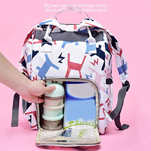 Bolsa de pañales Mochila, Bolsa de pañales Mochila Bolsa de pañales Bolsas de bebé para mamá Bolsa de pañales de maternidad Puerto Correas para cochecito Bolsillos térmicos Resistente al agua(Mochila)