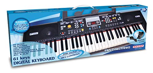 Bontempi- Teclado Digital de 61 Teclas 40 Sonidos (Spanish Business Option Tradding 16 6115)