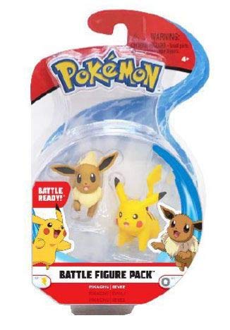 BOTI Pokémon Battle Mini Figures 2-Pack Eevee & Pikachu 5 cm Pokemon