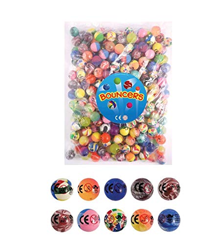 Bouncy Balls - Pack of 20 - Party Bag filler - 27mm bouncy ball by The Toys & Games Store