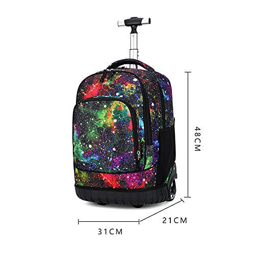 BOZONLI Bolsas Escolares Mochilas Escolares con Ruedas, Mochila Trolley Mochila Ruedas Equipaje Infantil niños Cabina de Equipaje Maleta Trolley para Niñas y Niños