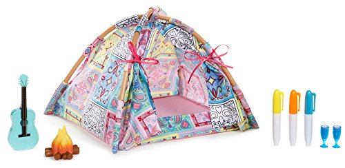 Bratz Music Festival Tent Tela, De plástico casa de muñecas - Casas de muñecas (304,8 mm, 81,3 mm, 304,8 mm, Caja con ventana, Hoguera de juguete, Guitarra de juguete, Juego de muebles, 2965 pieza(s))