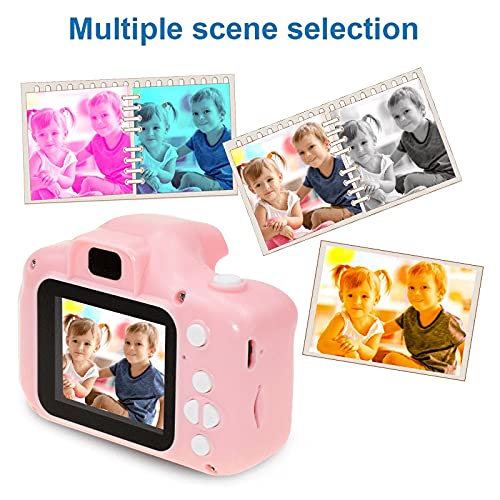 Brawdress Kids Camera 1080P HD Digital Camera, HD Digital Video Cameras Multi-Languages Christmas Birthday Gifts for Kids Boys Girls, Portable Toy for 3 4 5 6 7 8 Year Old Boy Girl Children