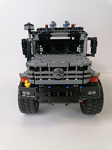 BRICKCOMPLETE 42129 4x4 Mercedes-Benz Zetros Offroad camión con juego de neumáticos y llantas alternativos.