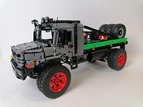 BRICKCOMPLETE 42129 4x4 Mercedes-Benz Zetros Offroad camión con juego de neumáticos y llantas alternativos.