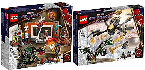 BRICKCOMPLETE Lego 76185 Spider-Man en el taller Sanctum y 76195 Spider-Mans Drone duell