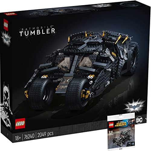 BRICKCOMPLETE Lego 76240 Batmobile - Juego de 2 pilas y 30446