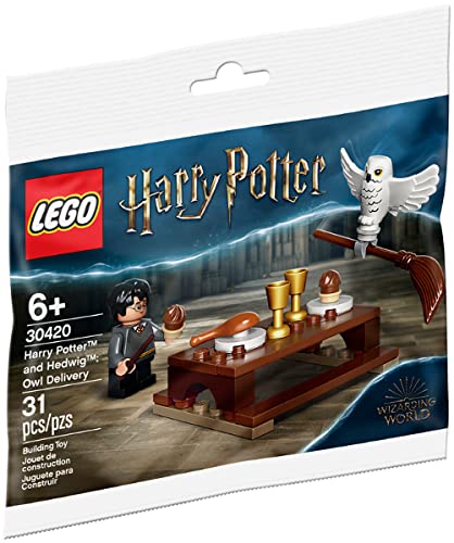 BRICKCOMPLETE Lego 76390 - Calendario de Adviento de Harry Potter y bolsa de plástico 30420 Harry Potter y Hedwig