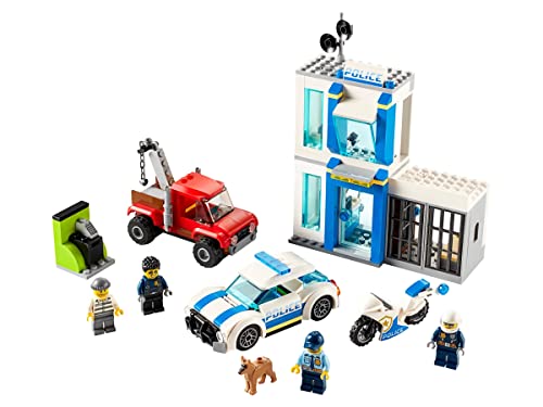 BRICKCOMPLETE Lego City 60270 60250 - Juego de 3 piezas de policía (caja de piedra, avión y cargador frontal 60219)