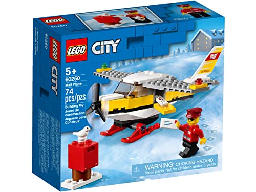 BRICKCOMPLETE Lego City 60270 60250 - Juego de 3 piezas de policía (caja de piedra, avión y cargador frontal 60219)