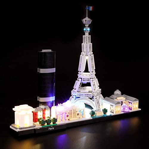 BRIKSMAX Kit de Iluminación Led para Lego Architecture París, Compatible con Ladrillos de Construcción Lego Modelo 21044, Juego de Legos no Incluido