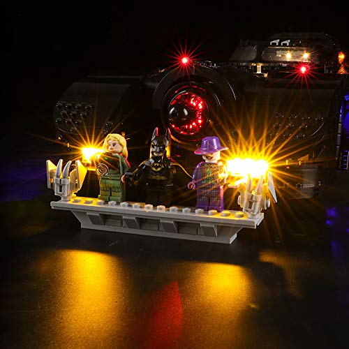 BRIKSMAX Kit de Iluminación Led para Lego Batmobile,Compatible con Ladrillos de Construcción Lego Modelo 76139, Juego de Legos no Incluido